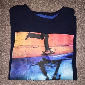 Boys short sleeve skateboarding t shirt